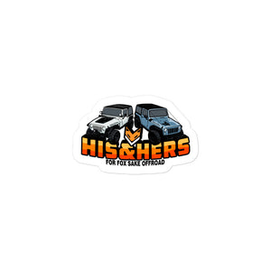 His and Hers Jeep Sticker