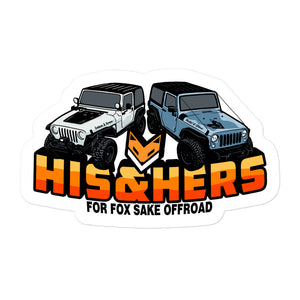 His and Hers Jeep Sticker